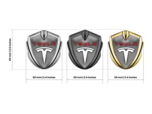 Tesla Emblem Car Badge Customizable Force Design